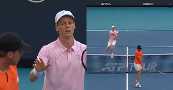 Siner napravio skandal u Majamiju! Napucao protivnika, izvinjavao se, pa posle drame prošao u četvrtfinale /VIDEO/