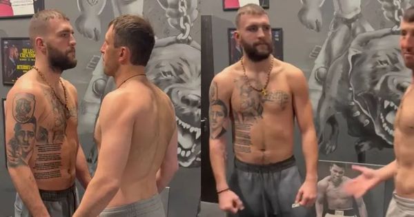 Veljko Ražnatović u Moskvi "streljao" pogledom rivala, Rus ostao u čudu /FOTO/