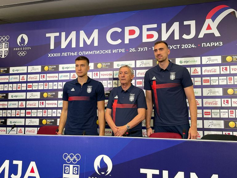 Bogdan Bogdanović, Svetislav Pešić i Nikola Milutinov Foto Sportal.rs