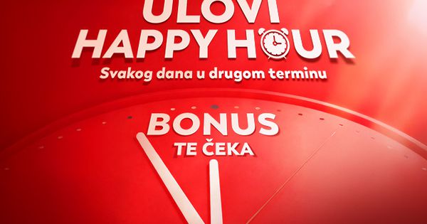 REGISTRUJ SE I ULOVI HAPPY HOUR U MERIDIANU - SVAKOG DANA NOVI BONUSI!