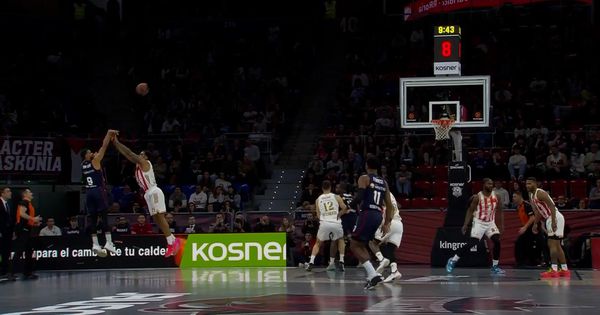 Zvezda furiozno startovala, pa sve prokockala: Baskonija ima plus 10 na poluvremenu!