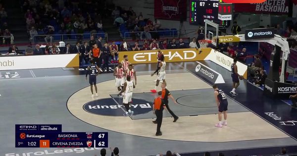 Dijakite napravio haos Baskoniji: Faul i tehnička skupo koštali Špance