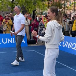 Goran Ivanišević i Luna Vujović odigrali egzibiciju u Zagrebu, razlog je pomoć mladim zvezdama /FOTO/