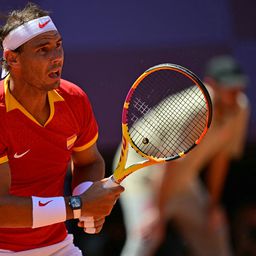 Detalj sa meča Đoković - Nadal, sat Richard Mille na ruci Španca (Martin BERNETTI / AFP)