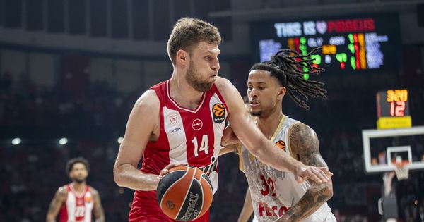 Đoković i Janis uživo gledali divljanje Džejmsa: Olimpijakos deklasirao Monako, na pobedu je do Fajnal-fora!