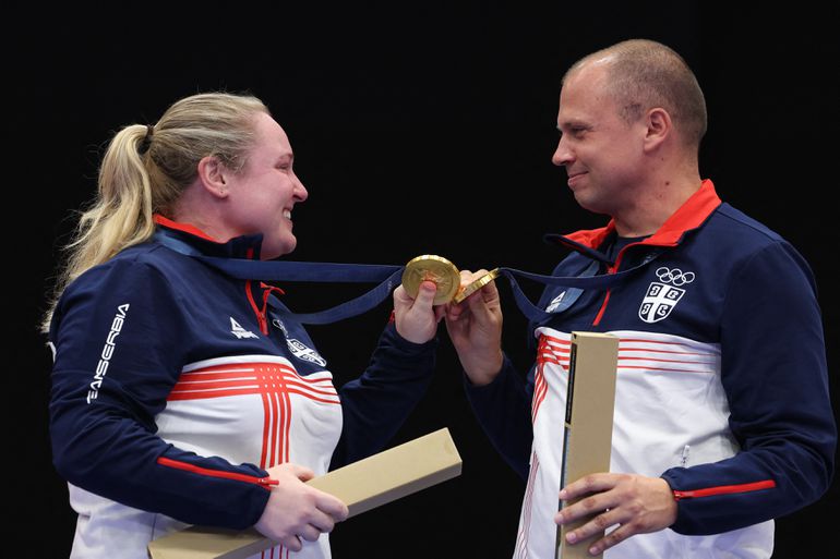 Zorana Arunović i Damir Mikec (ALAIN JOCARD / AFP)