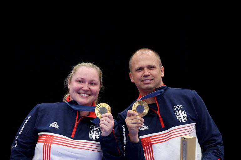 Zorana Arunović i Damir Mikec (ALAIN JOCARD / AFP)