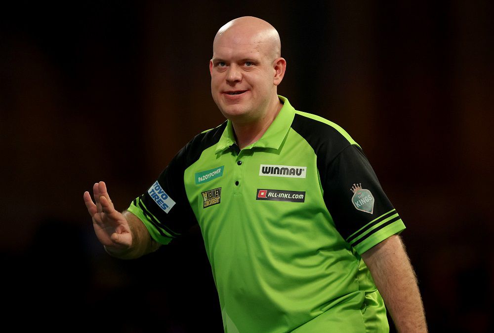 Van Gerwen nagyon hullámzóan játszott, Williams sokkal stabilabb volt nála (Fotó: Getty Images)