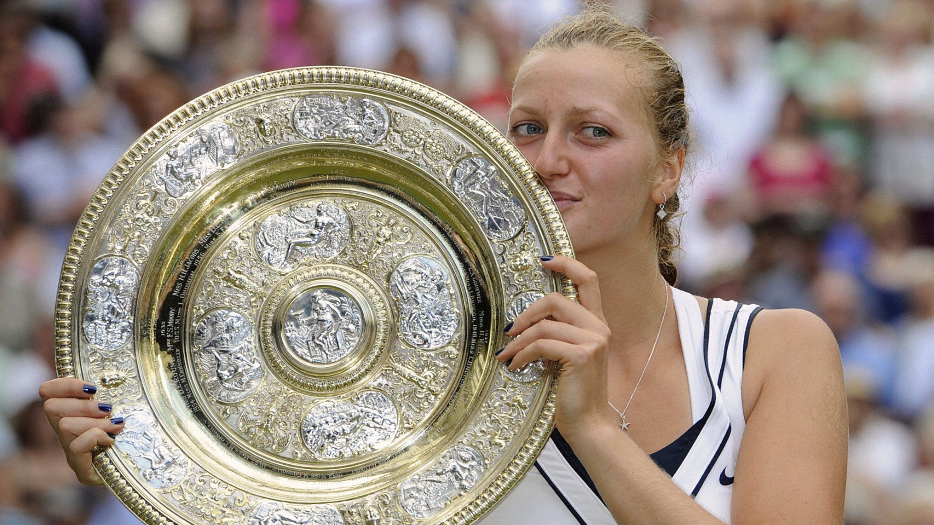 2011-ben Marija Sarapova legyőzésével lett először bajnok Wimbledonban (Fotó: Getty Images)