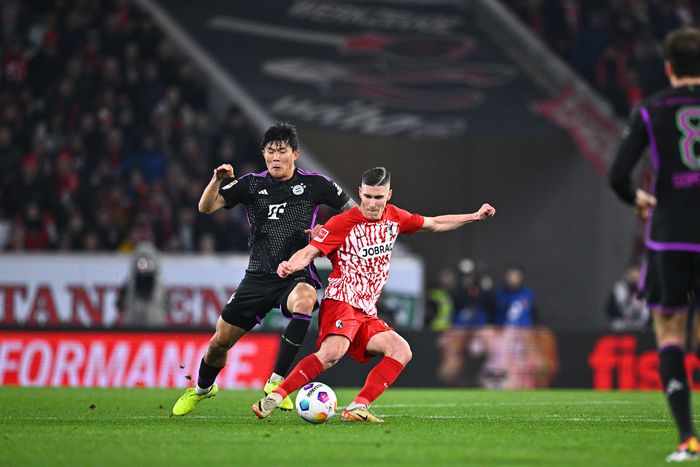 Sallai Roland főleg az első félidőben volt veszélyes a Bayern München kapujára