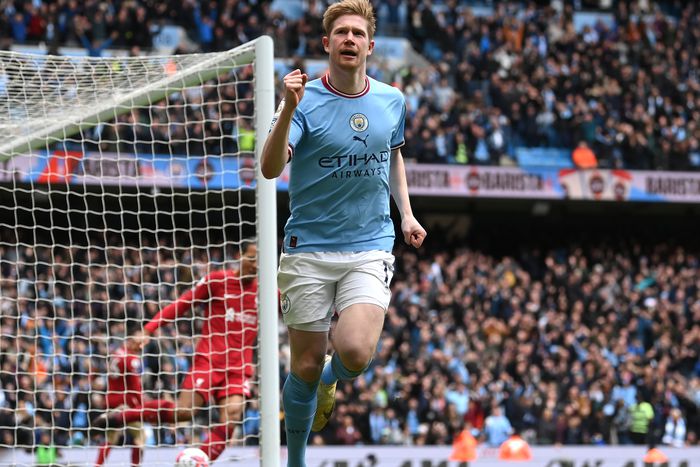 Kevin De Bruyne góljával szerezte meg a vezetést a Manchester City