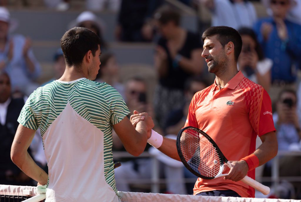 A Roland Garroson már összefutottak, most a Wimbledon szólhat Djokovicsról és Alcarazról (Fotó: Getty Images)