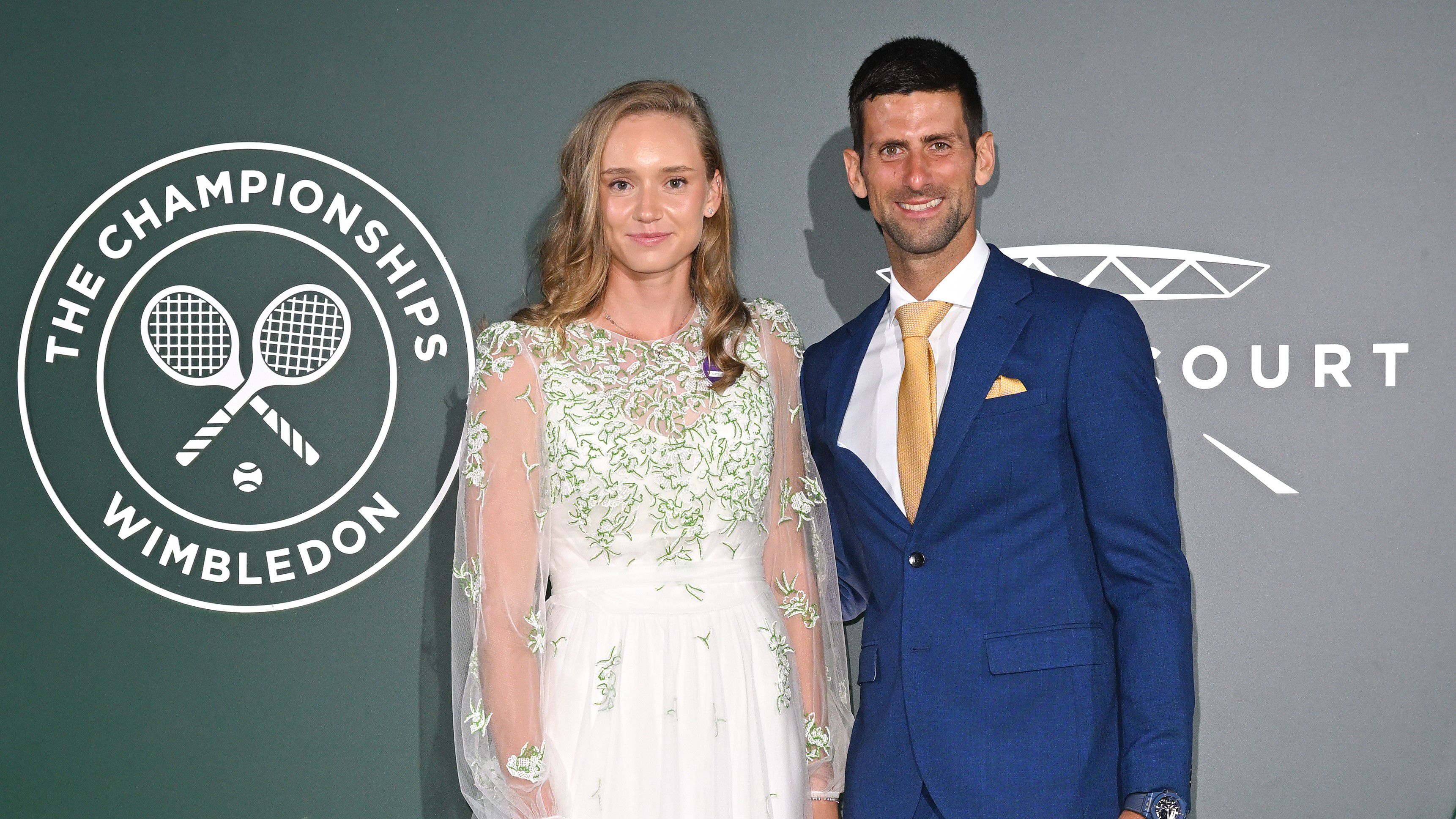A két tavalyi győztes: Jelena Ribakina és Novak Djokovics