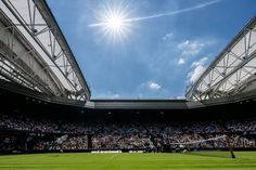 A wimbledoni teniszbajnokság helyszínei madártávlatból