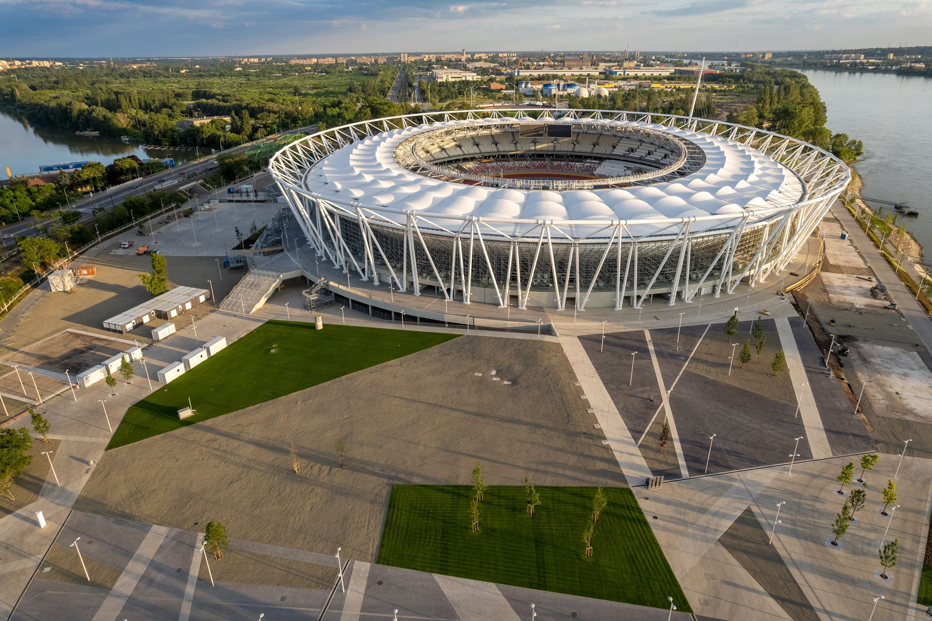 A világbajnokságnak otthont adó Nemzeti Atlétikai Központ (Fotó: Budapest 2023 Zrt.)