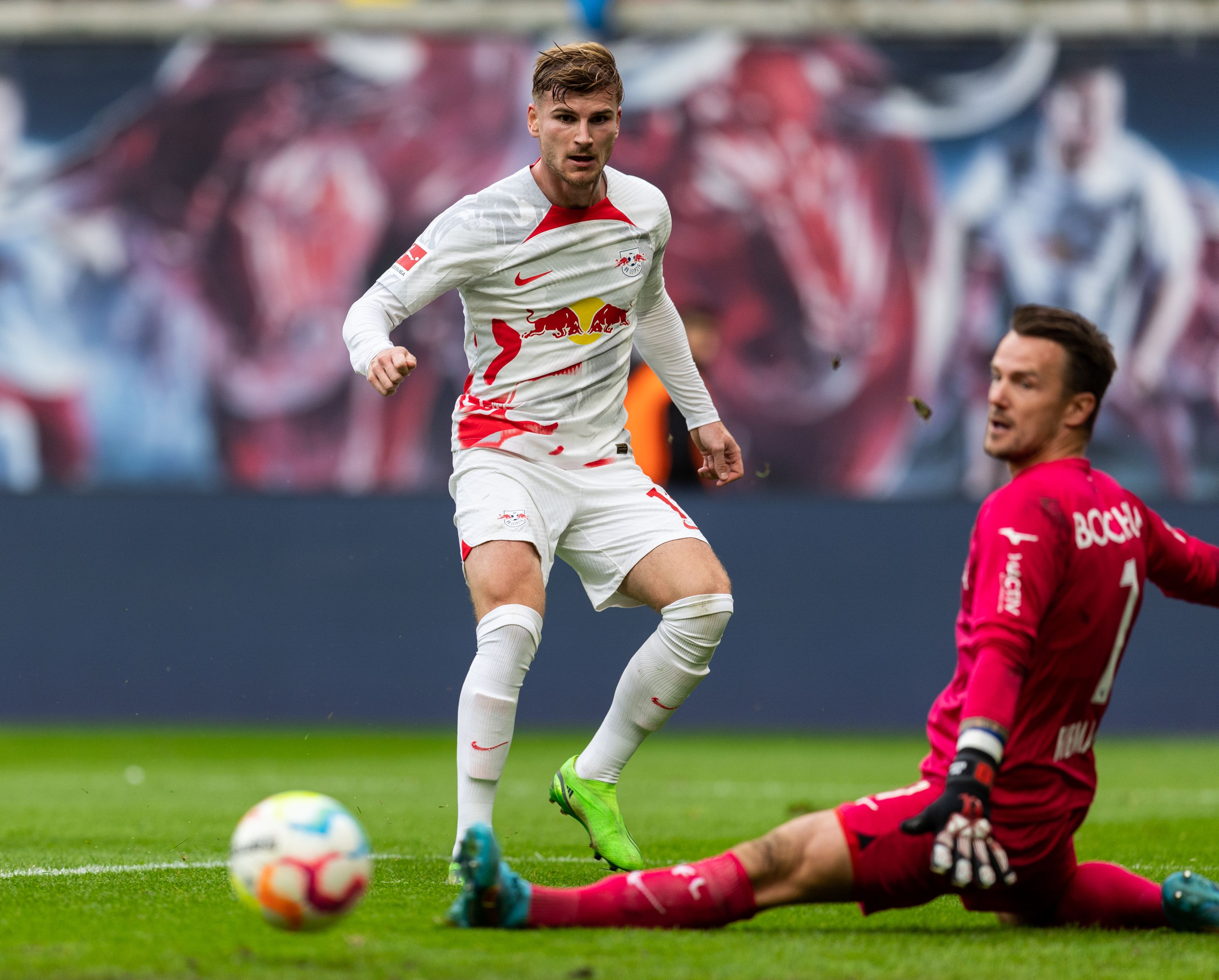 A 100. gólját szerző lipcsei, Timo Werner (Fotó: Getty Images)