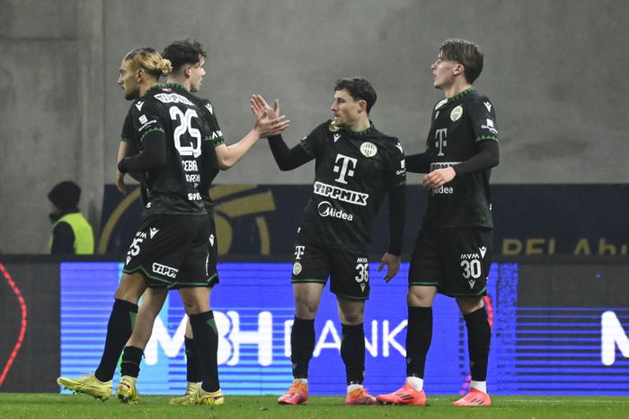 Felcsúton nyert a Fradi (Fotó: Hegedüs Róbert - MTI)