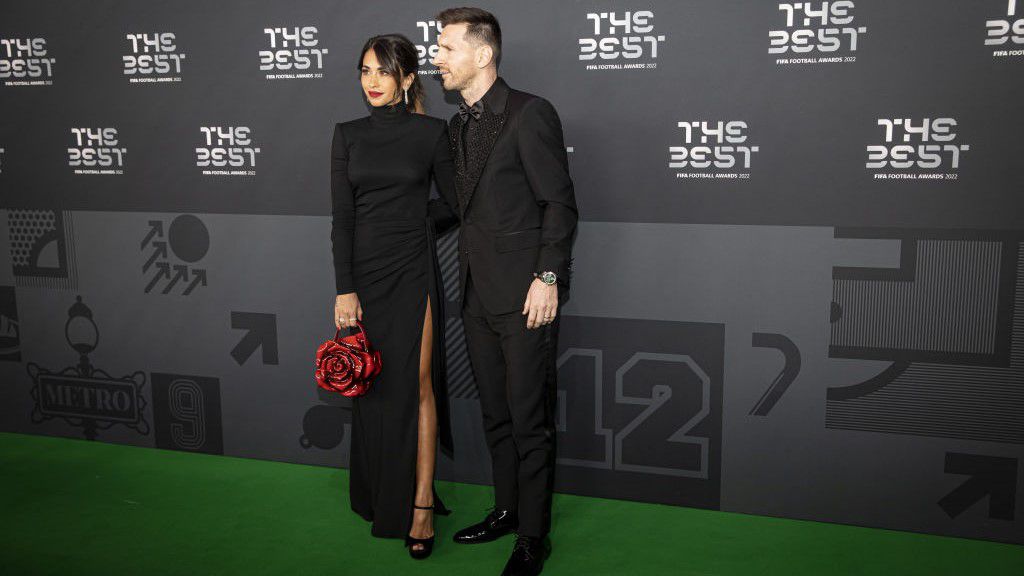 Lionel Messi és felesége Antonella hétfőn a FIFA gáláján