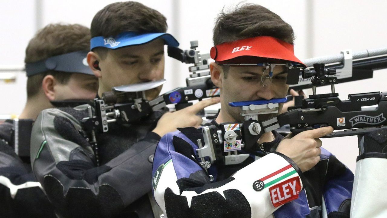 Hammerl Soma, Pekler Zalán és Péni István bronzérmet nyert az Eb-n (Fotó: Hungarian Shooting Federation/Facebook)