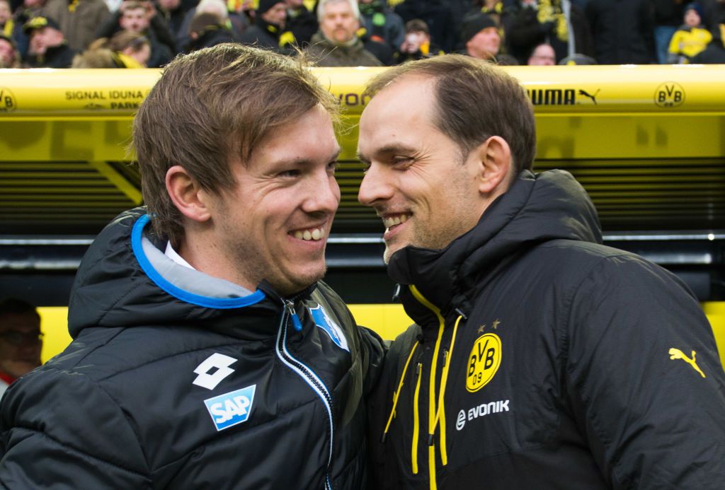 Talán már Nagelsmann és Tuchel kapcsolata sem olyan baráti, mint ezen a 2016-os képen (Fotó: Getty Images)