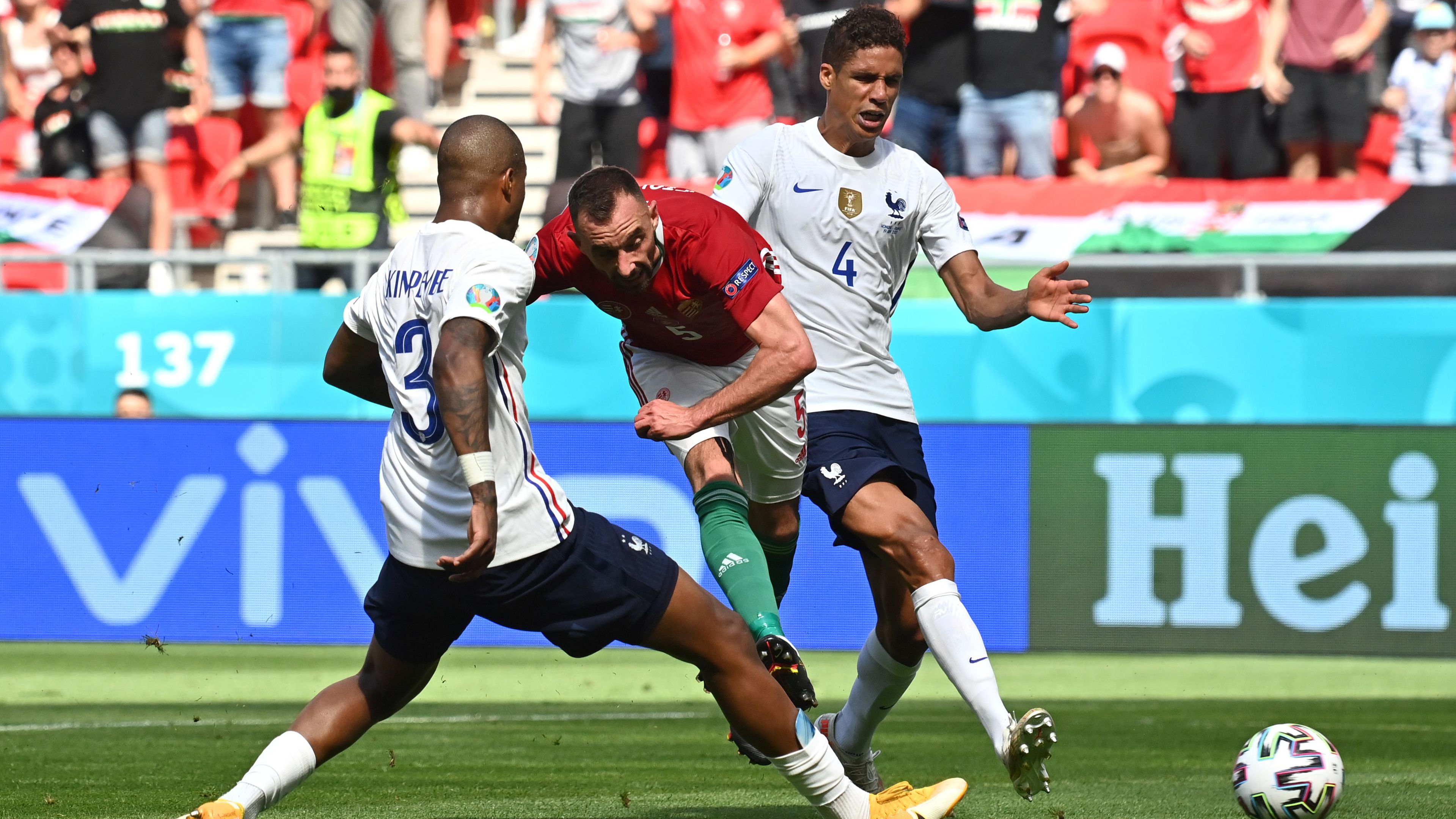 Fiola a 2021-es Eb-n felejthetetlen gólt lőtt a franciáknak /Fotó: Getty Images