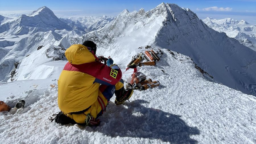 Az utolsó kép, ami Suhajda Szilárdról készült az Everesten