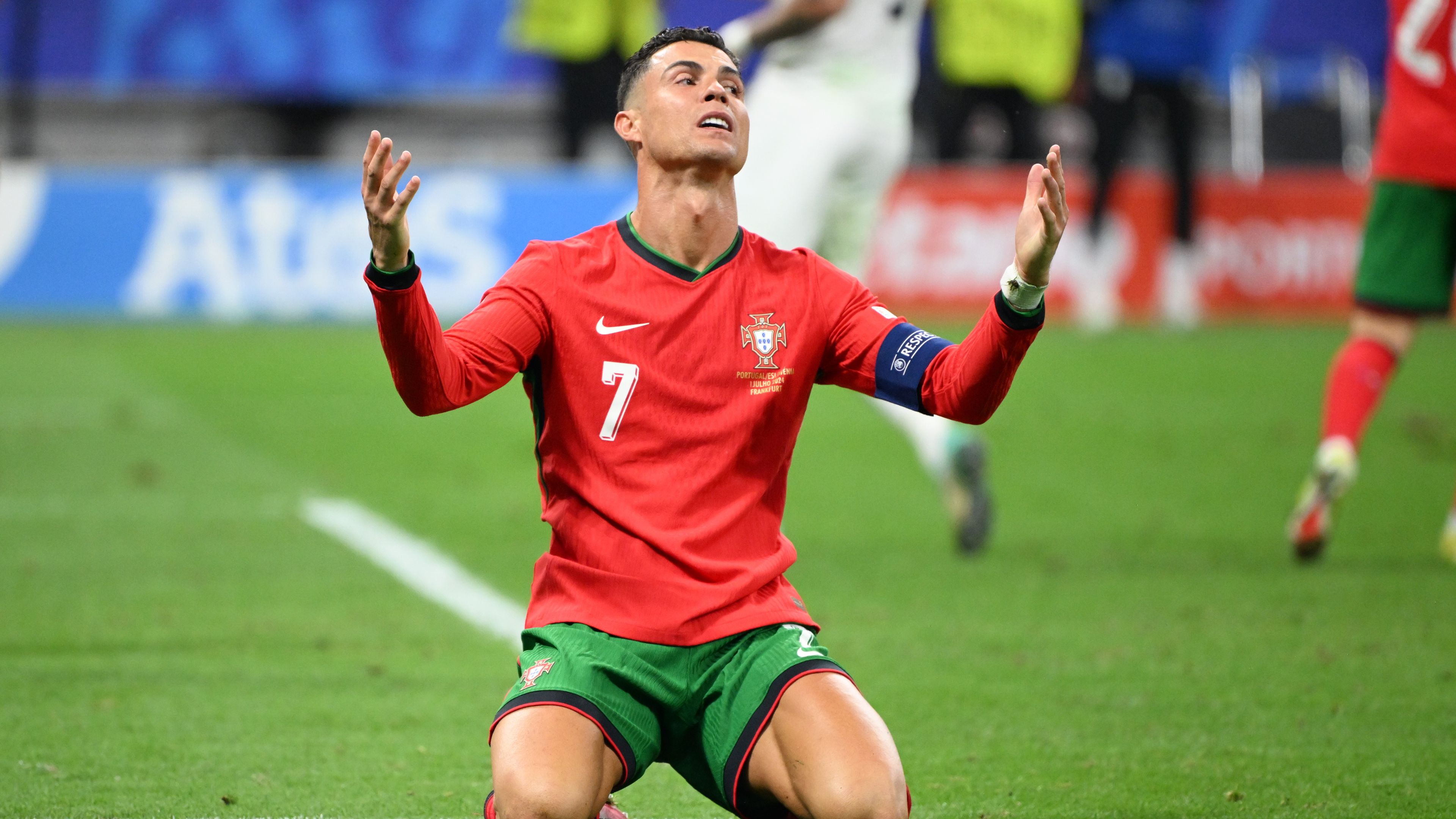 A BBC emlékeztette nézőit, hogy Cristiano Ronaldo kihagyott egy tizenegyest Szlovénia ellen