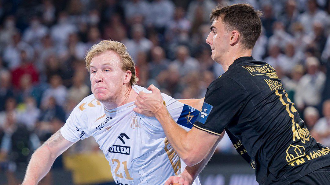 Eric Johansson, a Kiel svéd kiválósága kilenc góllal zárta a meccset (Fotó: EHF)