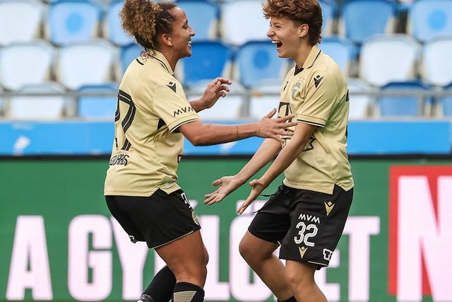 Az FTC beérte pontszámban az MTK-t, de egy mérkőzéssel kevesebbet játszott. Fotó: Fradi.hu