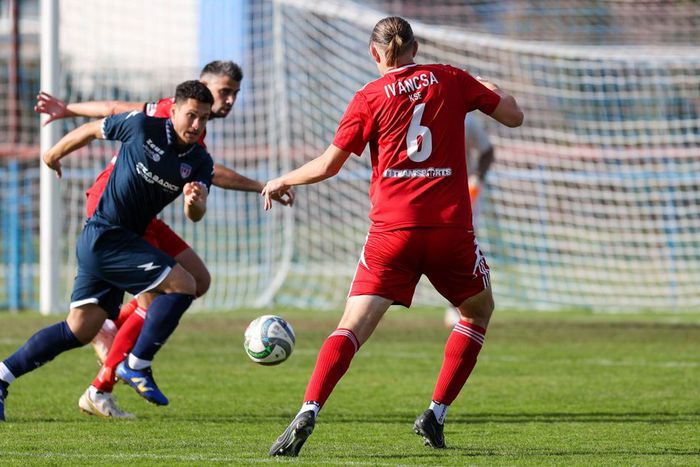 Dragóner Filip fejesgólja három pontot ért a Nagykanizsának. Fotó: Szakony Attila/ZAOL