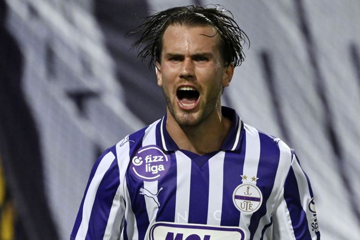 Horváth Krisztofer legutóbb gólt szerzett a Diósgyőr ellen (Fotó: MTI)