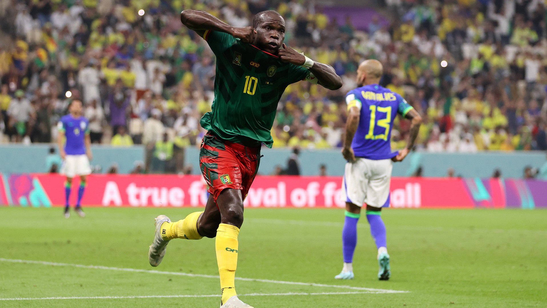 ÉLŐ: Kamerun hosszabbításban szerzett gólja győzelmet ért Brazília ellen