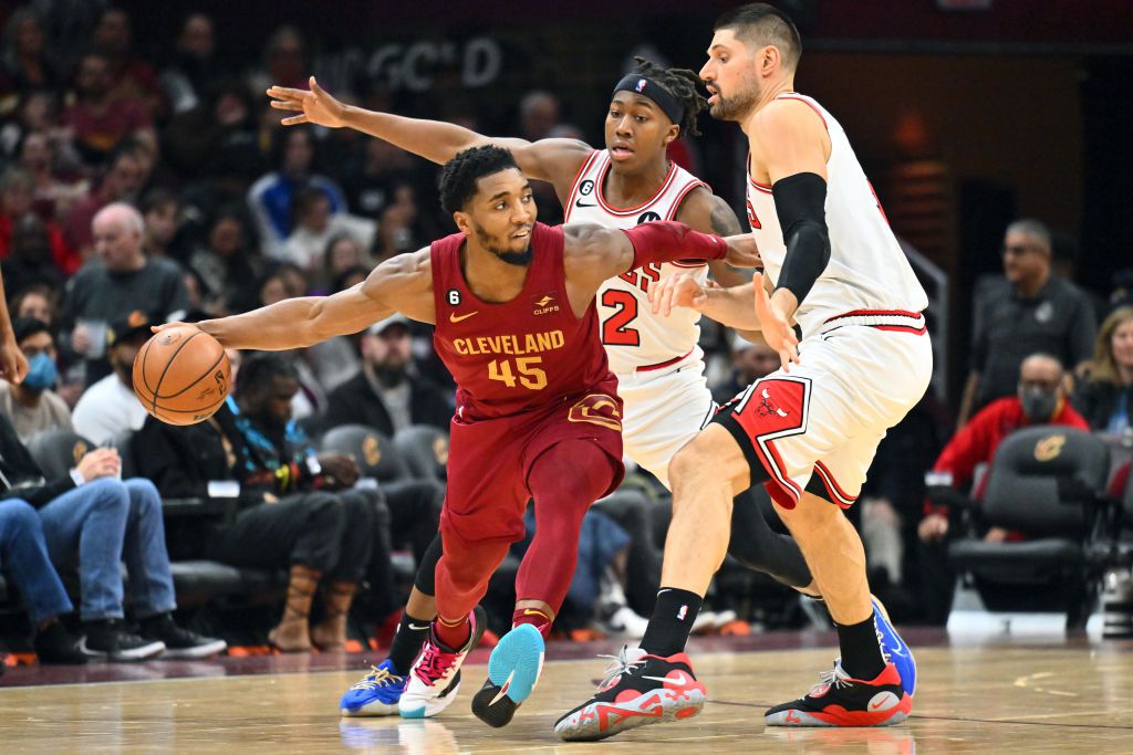 A clevelandi Donovan Mitchell 71 pontot szórt a Chcago ellen (Fotó: Getty Images)