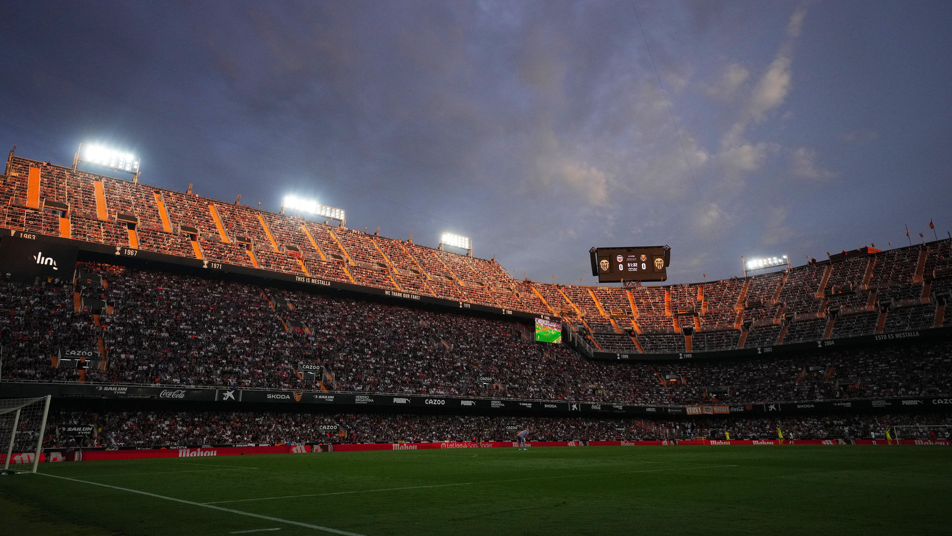 A Valencia stadionja.
