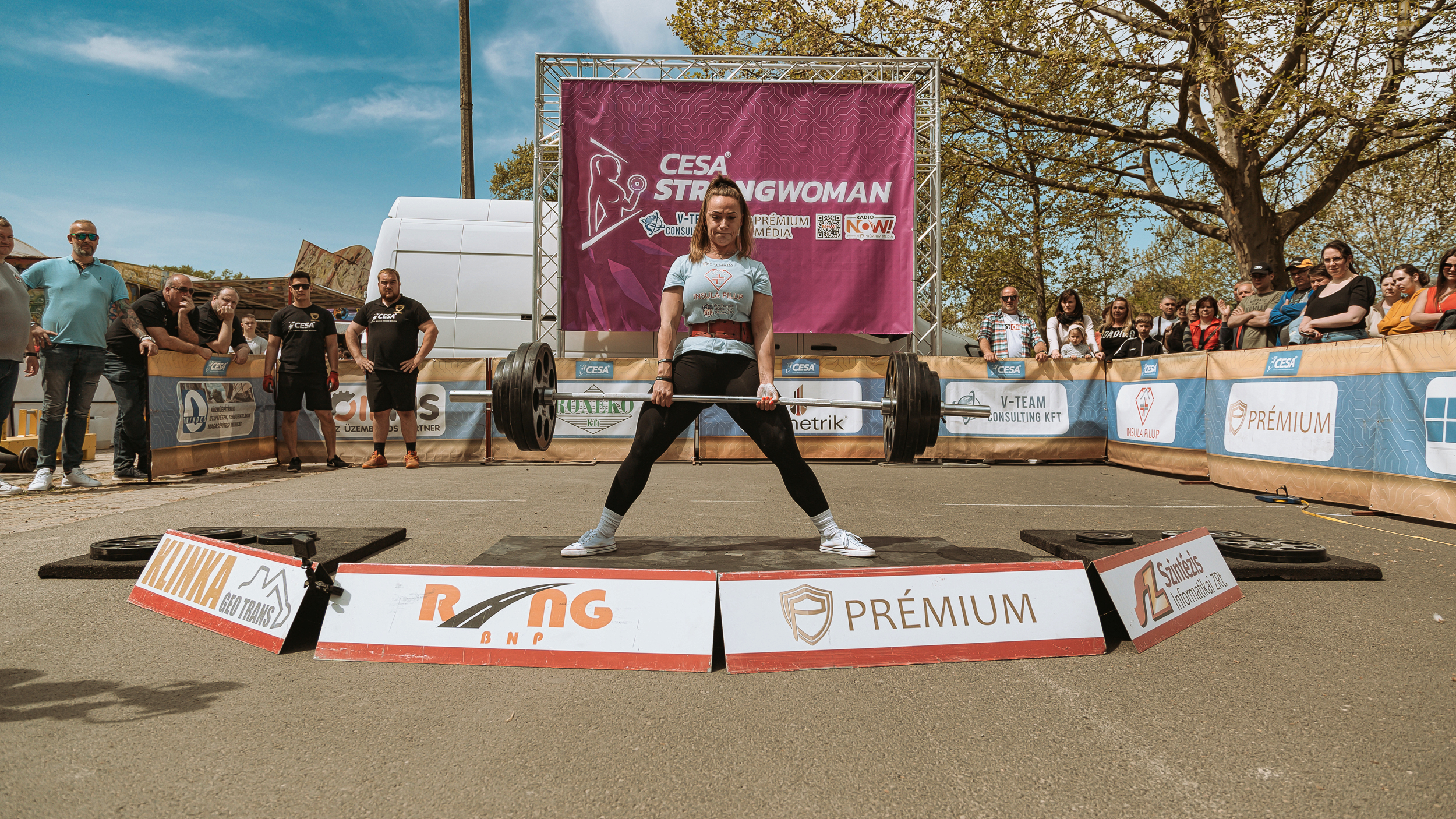 A Közép-Európai Erősember Szövetség strongwoman liga első fordulójában Bordás Dorináé lett az első hely. Fotó: Prémium Média & Sport Management Zrt.