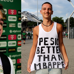 Pesics reagált a különleges pólót viselő szurkolóra: Túlságosan is hisz bennem, de köszönöm!