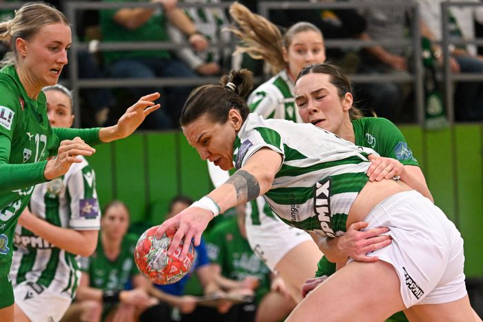 Óriási harcot hozott a Fradi és a Győr meccse (Fotó: MTI/Illyés Tibor)