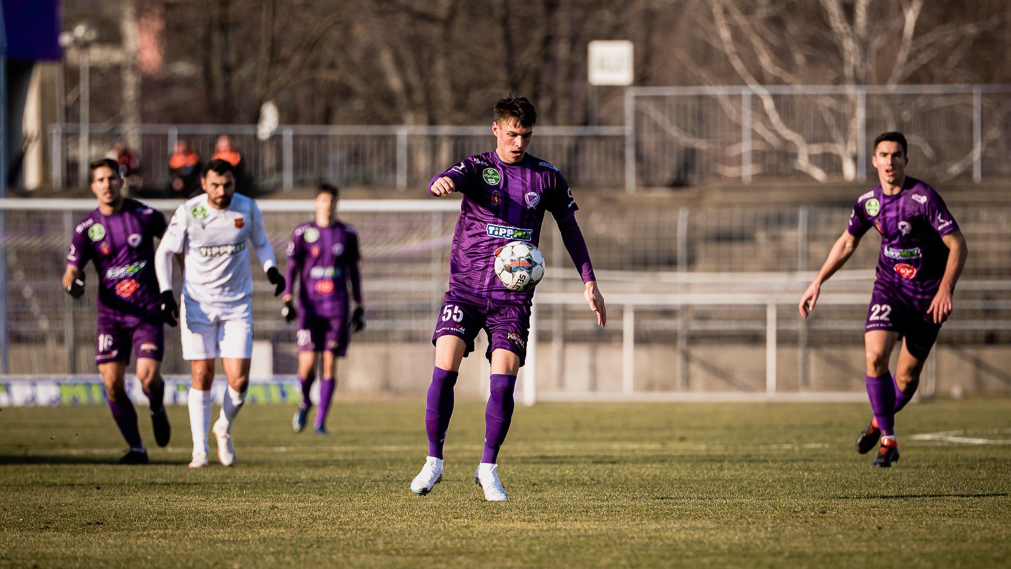 Katona Bálint a második félidő elején nagy gólt szerzett, amellyel a Kecskemét nyert idegenben. (Fotó: kecskemetite.hu)