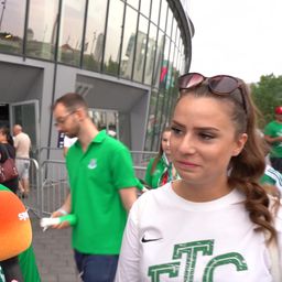 „Fantasztikus volt a tegnapi, reméljük, ez folytatódik ma” – így várják a döntőt a Fradi-szurkolók