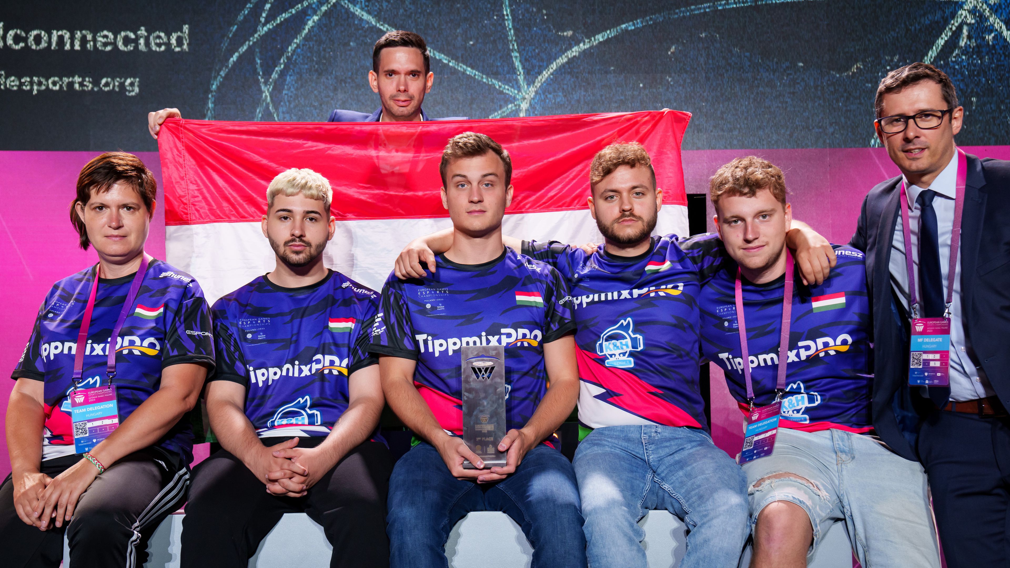 Bronzérmes lett a Magyar E-sport Válogatott Rocket League csapata az Európa Játékokon