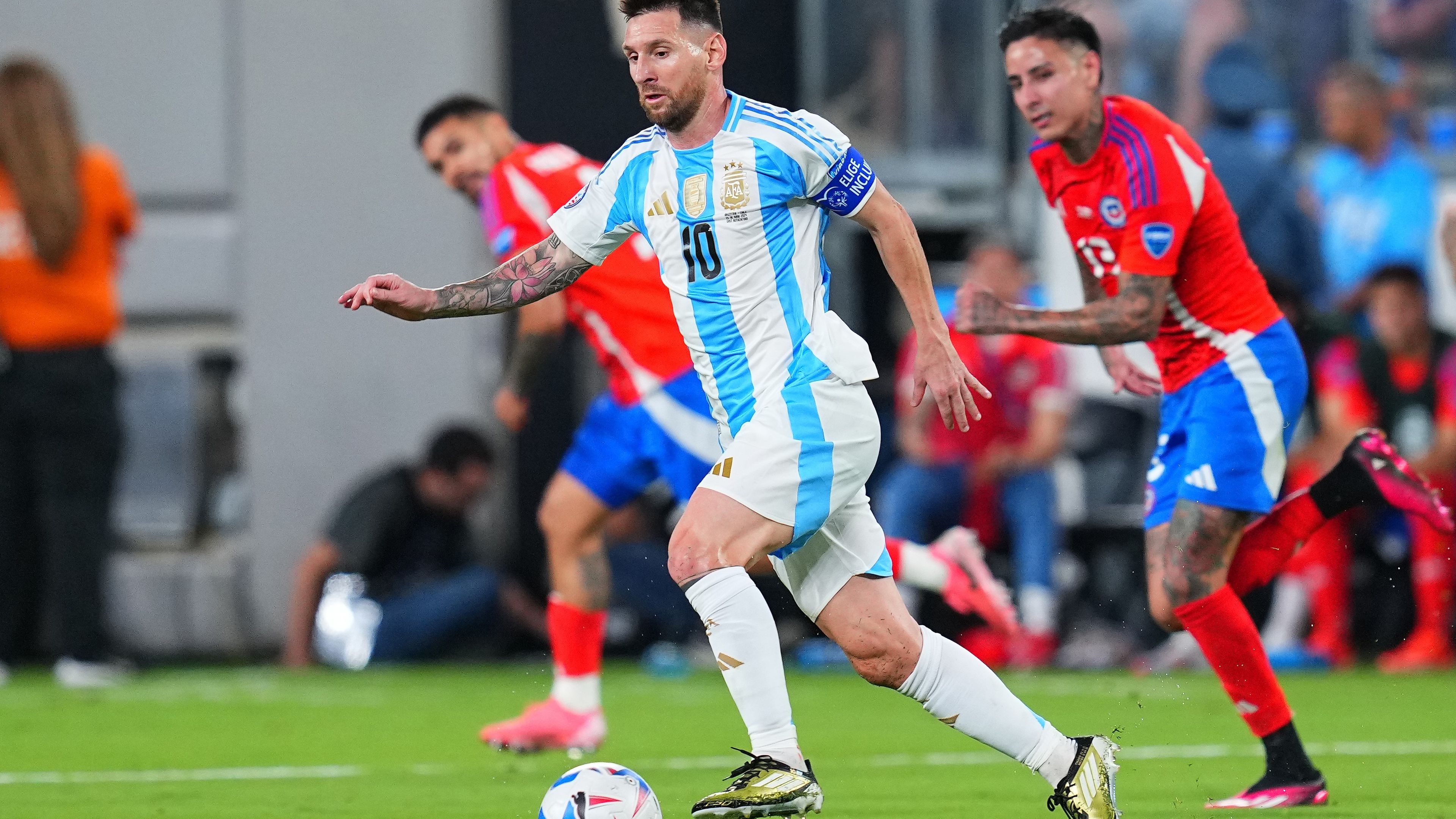 Lionel Messi és a címvédő argentin válogatott egyelőre hibátlan a kontinenstornán. (Fotó: Getty Images)