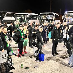 Galéria: Indulnak a Fradi-szurkolók Firenzébe