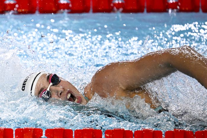 Ábrahám óriási hajrával másodikként csapott célba (Fotó: MTI)