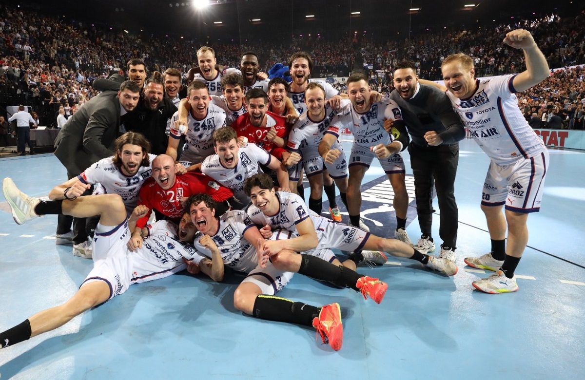 Nagy volt az öröm Montpellier-ben a PSG kiütése után (Fotó: montpellierhandball.com)