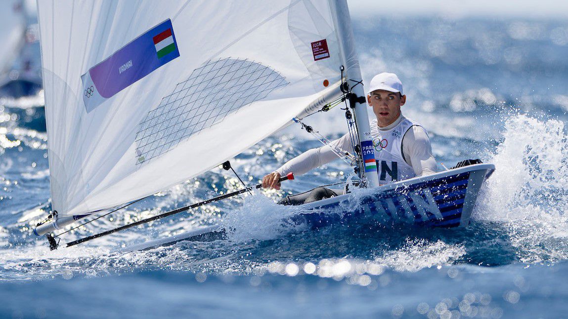 Vadnai Jonatán kedden éremért vitorlázhat a párizsi olimpián (Fotó: Cserta Gábor/Magyar Vitorlás Szövetség)