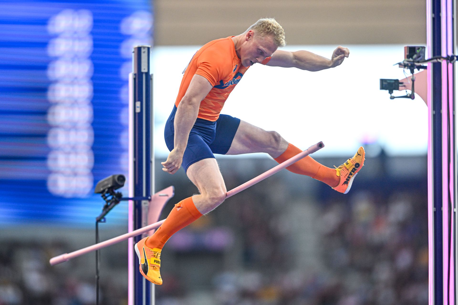 A holland Menno Vloon ugyan csupán 11. lett, de a legkülönlegesebb lécverés címért folyó versenyben minimum dobogós helyen végzett (Fotó: Getty Images)