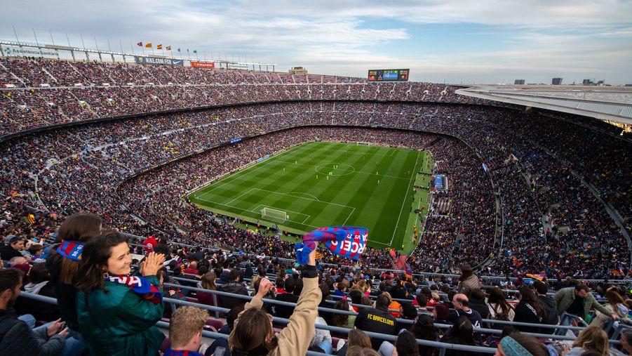 Tavasszal megtelt a Camp Nou a Barca női csapatának meccseire (Fotó: Getty Images)