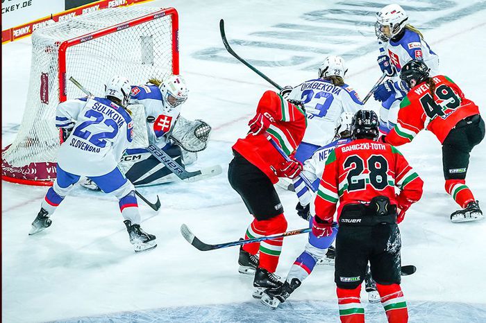 Hiába a kétgólos vezetés (Fotó: www.facebook.com/magyarjegkorong)