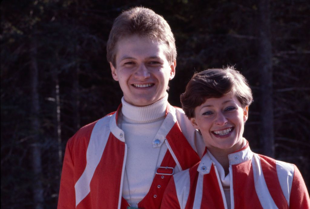 Egy mosolygós pár: András és Krisztina, az 1980-as Lake Placid-i olimpia magyar sztárjai (Fotó: GettyImages)