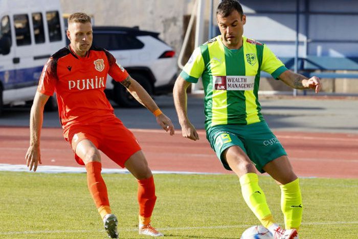 Nikolics Nemanja góllal debütált (Fotó: aek.com.cy)